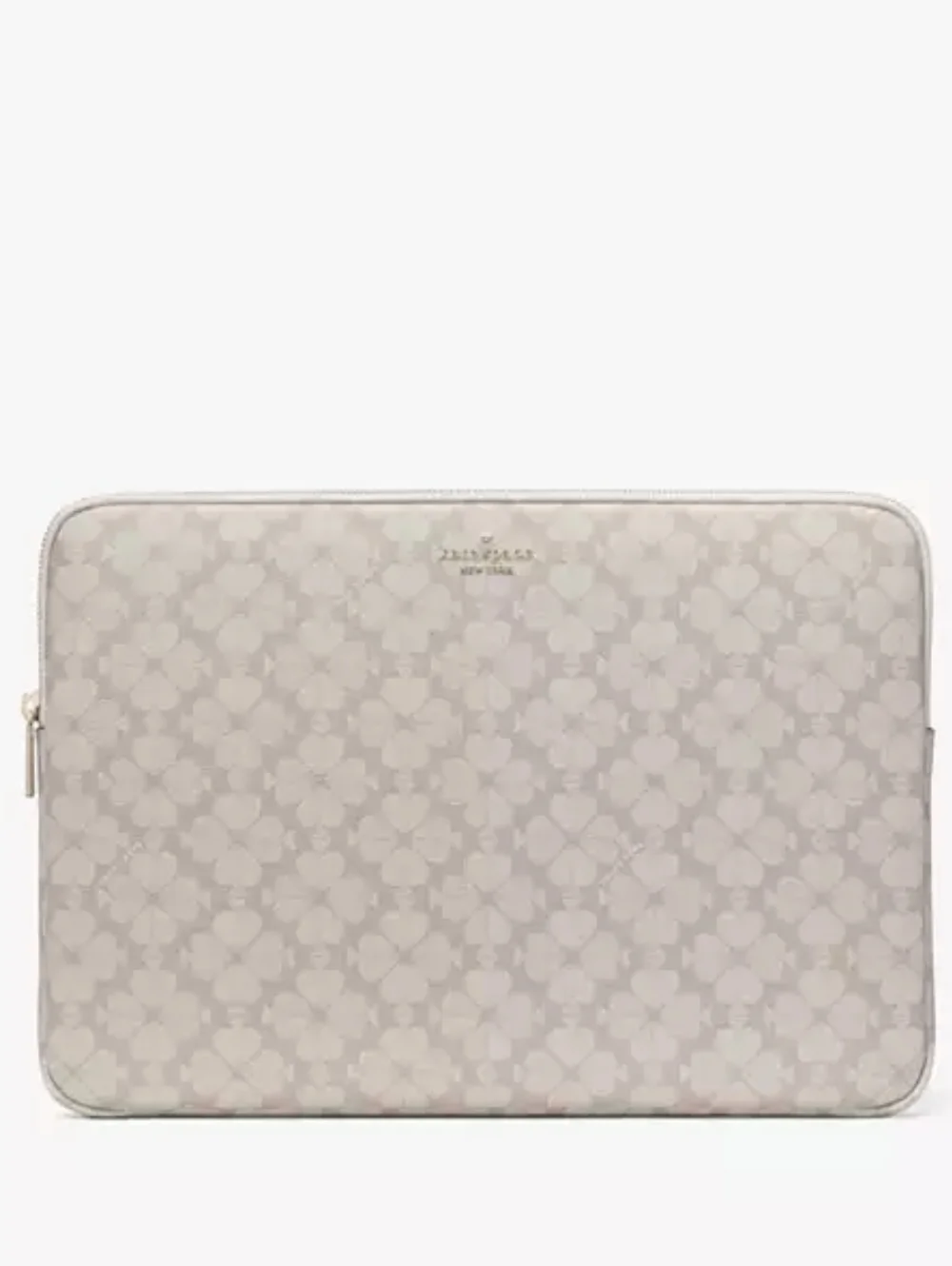 kate spade Cream Ivory Floral-Print Laptop Sleeve